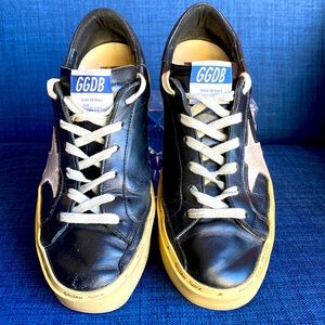 Golden Goose Hi Star Black platform sneakers size 39